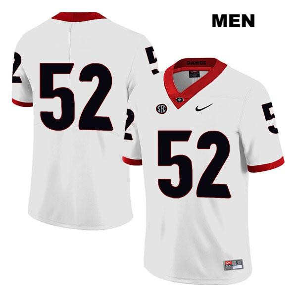 Georgia Bulldogs Men's Tyler Clark #52 NCAA No Name Legend Authentic White Nike Stitched College Football Jersey HSI8556SZ